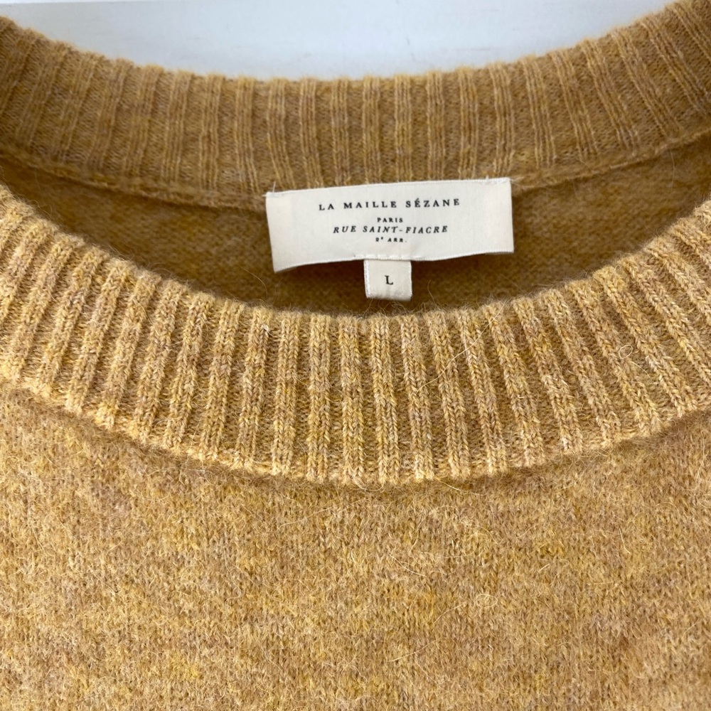 Sézane Long Sleeve Dress in Mustard